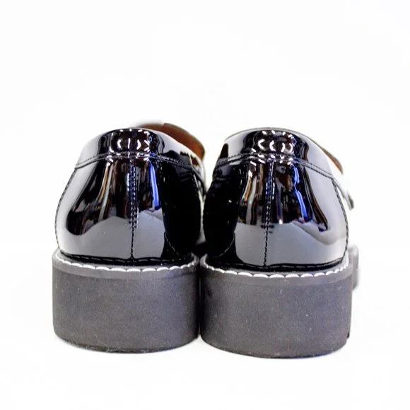 Franco Sarto Cassandra Platform Penny Loafer Black Slip-On Womens Shoes Size 6.5 - Picture 5 of 10